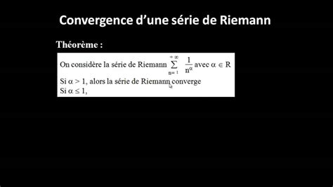 serie de riemann convergente